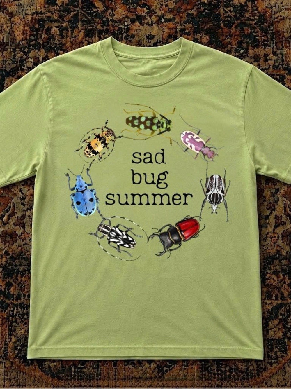 Graphic Tee Sad Bug Summer
